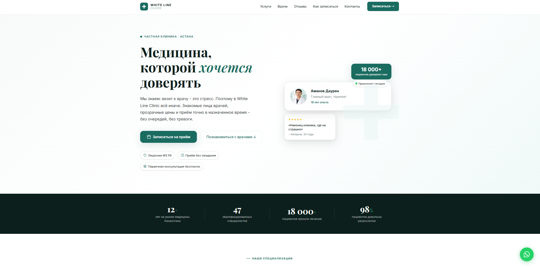 WHITE LINE CLINIC — частная клиника